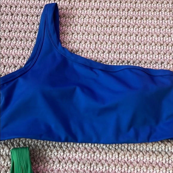 All in Motion Blue and Green Sports Bras - Picture 3 of 7